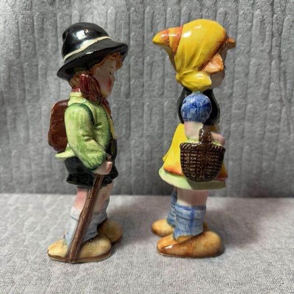 Vintage Porcelain European Boy and Girl Hand Painted Figurines ~ Japan ~ READ - Picture 4 of 6